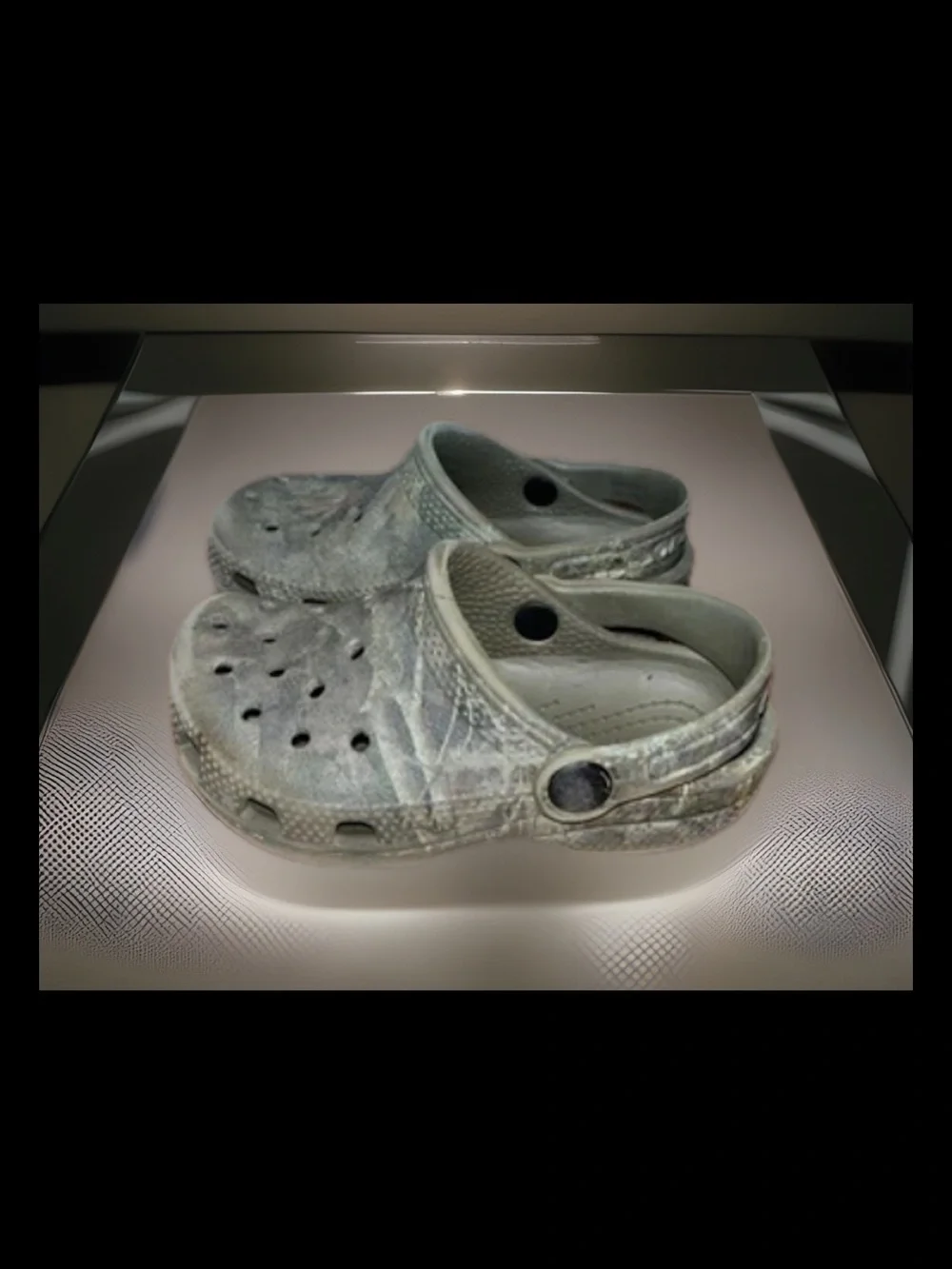 Crocs Camouflage Toddlers Classic Slip On Croc Sandals Shoes Clog in Gray